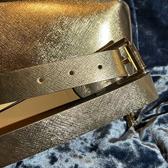NWT NIB MICHAEL KORS ADJUSTABLE BELT BAG GOLD - Picture 6 of 8